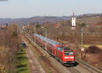 146 110-2  Müllheim  mit der RB 17073 (Offenburg-Neuenburg(Baden)) bei Denzlingen 13.2.19