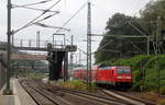 Ein Nachschuss von der 146 276 DB schiebt den RE1 aus Hamm-Westfalen nach Aachen-Hbf und fuhr in den Stolberger-Hbf ein und fuhr dann weiter in Richtung Aachen-Eilendorf,Aachen-Rothe-Erde,Aachen-Hbf.
Aufgenommen vom Bahnsteig 43 von Stolberg-Rheinland-Hbf. 
Bei Sonne und Wolken am Vormittag vom 21.7.2019.