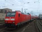 Aufgrund eines STW-Schadens musste die 146 128-4 in Hannover umsetzen und hatte deshalb schon mit der bereitstellung am Hbf 25 Minuten Versptung.