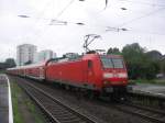 146 024 steht am 29.07.2007 mit dem RE 5 nach Koblenz in Wesel.