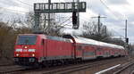 DB Regio AG - Region Nordost überraschend mit  146 268  (NVR:  91 80 6146 268-8 D-DB ) und dem RE 5 nach Stralsund Hbf. am 05.01.23 Berlin Blankenburg.