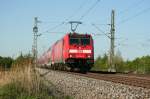 146 234-0 mit Schwarzwaldbahn auf dem Weg nach Karlsruhe am 2.5.2008 bei Renchen.