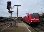 146 229 steht mit seinem RE 5181 (Offenburg-Basel SBB) im Bahnhof Lahr (Schwarzwald). Aufgenommen am 5.10.2009