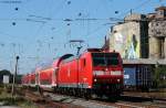 146 132-6 mit dem RE 4425 (Bremen HbfHannover Hbf) in Verden(Aller) 19.8.09