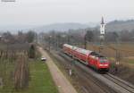 RE 26508 (Basel Bad Bf-Offenburg) mit Schublok 146 232-4 bei Denzlingen 19.2.11