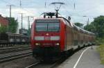 146 003-9 mit dem RE5 von Koblenz nach Emmerich bei der Durchfahrt in Kln West.