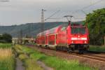 146 237-3 mit dem RE 4725 (Karlsruhe-Konstanz) bei Malsch. Aufgenommen am 18.06.2012.