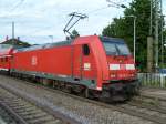 Am 14.08.2012 stand 146 232-4 mit ihrem RE aus Basel in Mllheim (Baden).