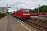 146 210-0 verlsst am 4.8.2013 Neckarelz mit einer RB nach Ulm.