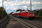 Ausfahrt von der Freiburger 146 231-6 mit RB 26564 (Freiburg (Brsg) Hbf - Offenburg) aus den Bahnhof Emmendinegn gen Tenningen-Mundingen.