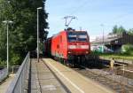 146 016 DB 111 122 DB kommen die Kohlscheider-Rampe hochgefahren als Lokzug aus Richtung Neuss,Herzogenrath und fahren durch Kohlscheid in Richtung Aachen-West.