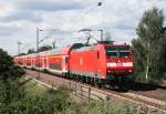 146 125 mit RE 4421 (Bremen–Hannover) am 31.08.2010 in Hagen (Han)