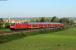 146 210 und 146 226 mit dem RE 19057 Heidelberg-Stuttgart bei Heidelsheim, 27.09.2014.