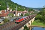 146 247-2 mit RE 4620 Würzburg Hbf - Frankfurt(Main)Hbf am 02.06.2014 in Gemünden(Main).