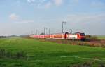 146 127 fuhr am 05.11.2014 mit einem RE von Norddeich Mole nach Hannover, hier bei Petkum.