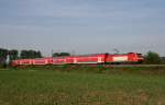 146 114 mit RE 26525 (Offenburg–Basel Bad Bf) am 13.05.2011 zwischen Orschweier und Ringsheim