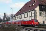 DB Regio: IRE Konstanz-Karlsruhe Hauptbahnhof mit der 146 229-0 bei der Ausfahrt Hbf Konstanz am 7.