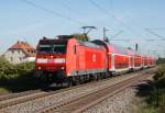 146 112 mit RE 26511 (Offenburg–Basel Bad Bf) am 20.09.2012 in Buggingen