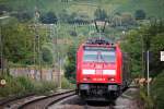 Ausfahrt am 12.07.2014 von 146 230-8 mit einer RB (Neuenburg (Baden) - Freiburg (Brsg) Hbf) aus Schallstadt.