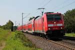 Mit einer RB (Offenburg - Basel Bad Bf) fuhr am 01.08.2014 die Freiburger 146 238-1 in den Hp von Kollmarsreute ein.