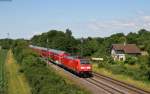 146 235-7 mit dem RE 5341 (Offenburg-Basel Bad Bf) bei Müllheim 24.6.15