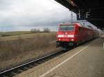 Eine 146 zog ihren RE aus Heidelberg mit Fahrtziel Stuttgart Hbf.