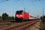 146 239-6  Hausach  vom BW Freiburg am 27.09.2014 am Zugschluss des Pbz 2458 (Basel Bad Bf - Karlsruhe Hbf), als dieser durch Orschweier fuhr. Die 146 239-6 wurde an diesem Tag von ihrem Heimat-BW zum DB Ausbesserungswerk Dessau gebracht worden, welches sie circa 1-2 Tage später erreichte.