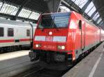 Br 146 232-4 steht im August '07 im Bahnhof Karlsruhe und darf gleich ber die Schwarzwaldbahn nach Konstanz zurckfahren.