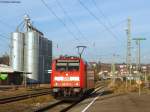 146 233-2 wird zum Schmcken fr die Loktaufe auf Gleis5 bereitgestellt Donaueschingen 19.10.08