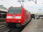 Hier sieht man die 146-122 die am 18.2.2005 einen RE nach Frankfurt a.M.