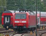 146 017-9 steht abgestellt als RE5 nach Koblenz am Aachener Hbf, 1.6.10