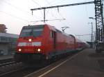 BR 146 223-3 am 15.03.07 im Bahnhof Aalen. Sie wartete auf die Abfahrerlaubnis aus dem Bahnhof Aalen zur Weiterfahrt nach Stuttgart HBF.