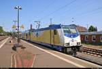 146 531-9  Seevetal-Maschen  der Metronom Eisenbahngesellschaft mbH als RE 82821 (RE2) nach Göttingen verlässt seinen Startbahnhof Uelzen auf Gleis 103.
