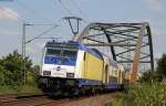 ME 82828 (Göttingen-Uelzen) mit Schublok 146 541-8 bei Burgstemmen 3.9.14