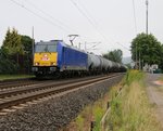 146 519-4 mit Kesselwagenzug in Fahrtrichtung Süden. Aufgenommen am 26.97.2014 in Ludwigsau-Friedlos.