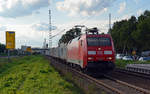 Am 16.09.17 führte 152 107 einen Containerzug durch Wittenberg-Altstadt Richtung Falkenberg(E).