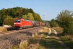 152 080 mit einem gemischten Güterzug bei Postbauer-Heng Richtung Nürnberg, 28.08.2018