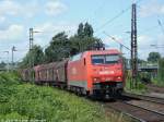 152 098-0 fhrt mit einem gemischten gterzug in den bahnhof OB-Osterfeld-Sd ein. (Juli 2007)