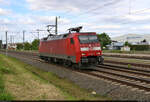 Im Eiltempo ging es für 152 161-6 (Siemens ES64F) am Bahnhof Niemberg zurück Richtung Halle (Saale), nachdem sie in Köthen dem Kali- und Steinsalzwerk Bernburg Wagen zugestellt hatte.

🧰 DB Cargo
🕓 18.5.2023 | 14:48 Uhr