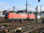 152 062-6 bei der Fahrt zum ihrem bereitgestellten Gterzug in Dresden-Friedrichstadt.20.10.07.