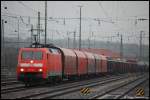 152 151-7 steht am 14.03.08 mit FZT 56080 nach Stuttgart-Hafen auf Gleis 8 des Aalener Bahnhofs.