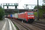 152 146 mit Containerzug am 25.7.2008 durch Harburg -> Waltershof