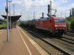 Railion 152 088-1 mit Kesselzug in Hagen Vorhalle in Richtung Witten.(14.08.2008)