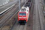 Nahaufnahme der 152 036. Gesehen am 03.03.09 in Bitterfeld.