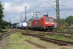 152 064-2 bei der Einfahrt in den Seelzer Rbf.am 16.05.2009