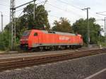 152 044-4 als Lz in Richtung Braunschweig kurz hinter Magdeburg Hbf in Hhe Platz des 17. Juni/Sachsenring. Fotografiert am 12.08.2009.