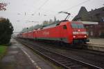 Ein Lokzug bestehend aus 152 035-2 (Zuglok),185 200-1, 185 009-8, 155 070, 140 XXX, 151 013-0 und 155 126-6. Alles rot, aber dennoch bunt gemischt :) Aufgenommen am 23.10.2009 in Eichenberg in Fahrtrichtung Norden.