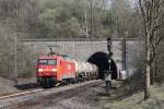 Die 152 052-7 fuhr am 29.03.2011 durch den Eilendorfer Tunnel.