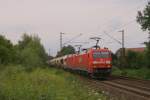 152 068-3 + 152 119-4 mit einem Kesselwagenzug in Hannover-Limmer am 28.07.2011