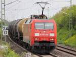 152 072-5 DB Schenker Rail bei Staffelstein am 03.05.2012.